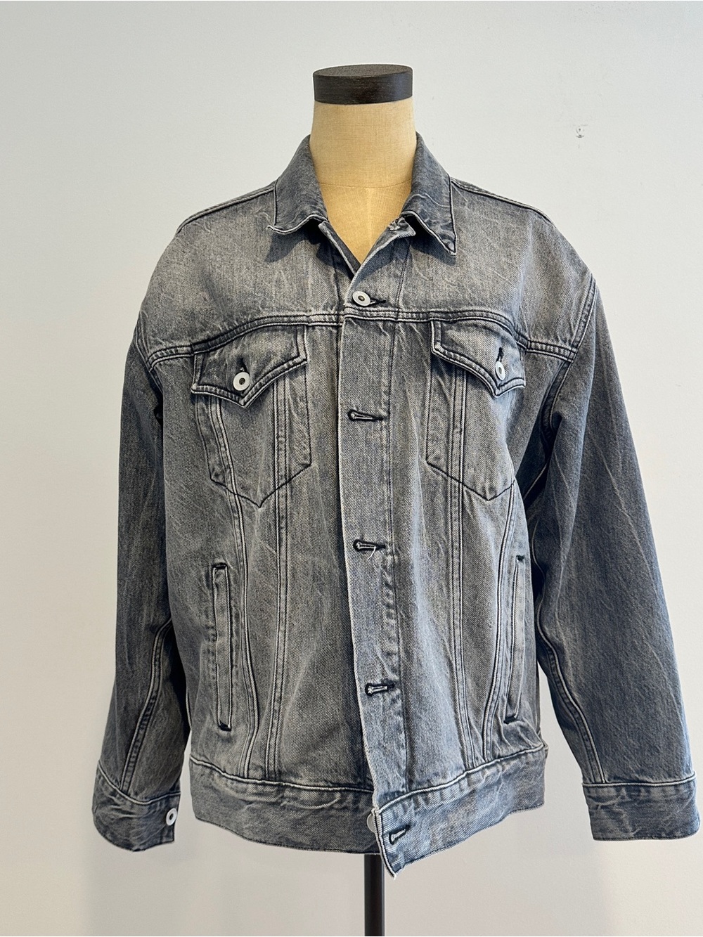 Rag & Bone Grey Denim Jacket Size S